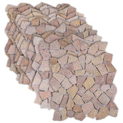 Mozaïektegel 30x30 cm marmer rood