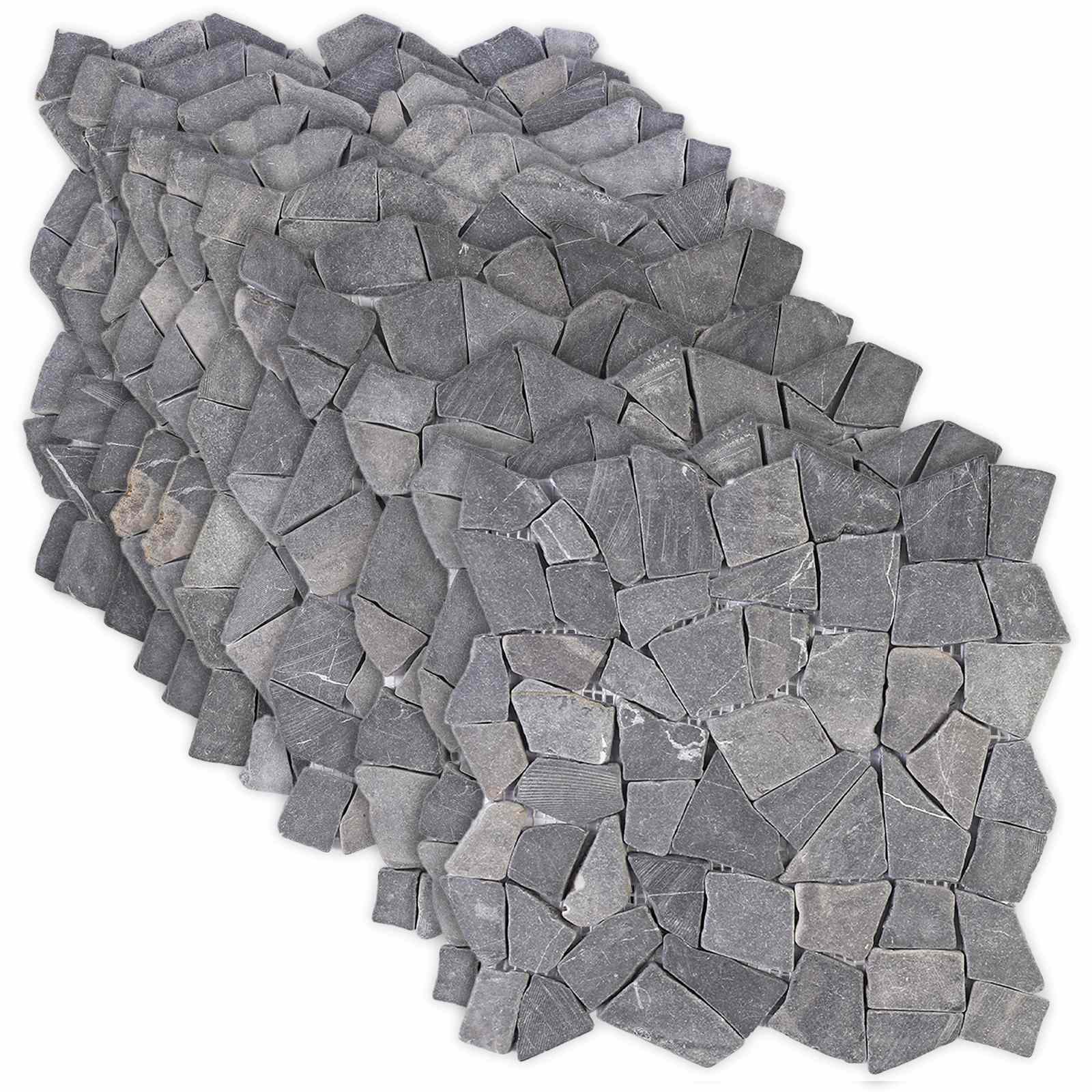 Mozaïek Tegels Donkergrijs 30 x 30 cm Marmer