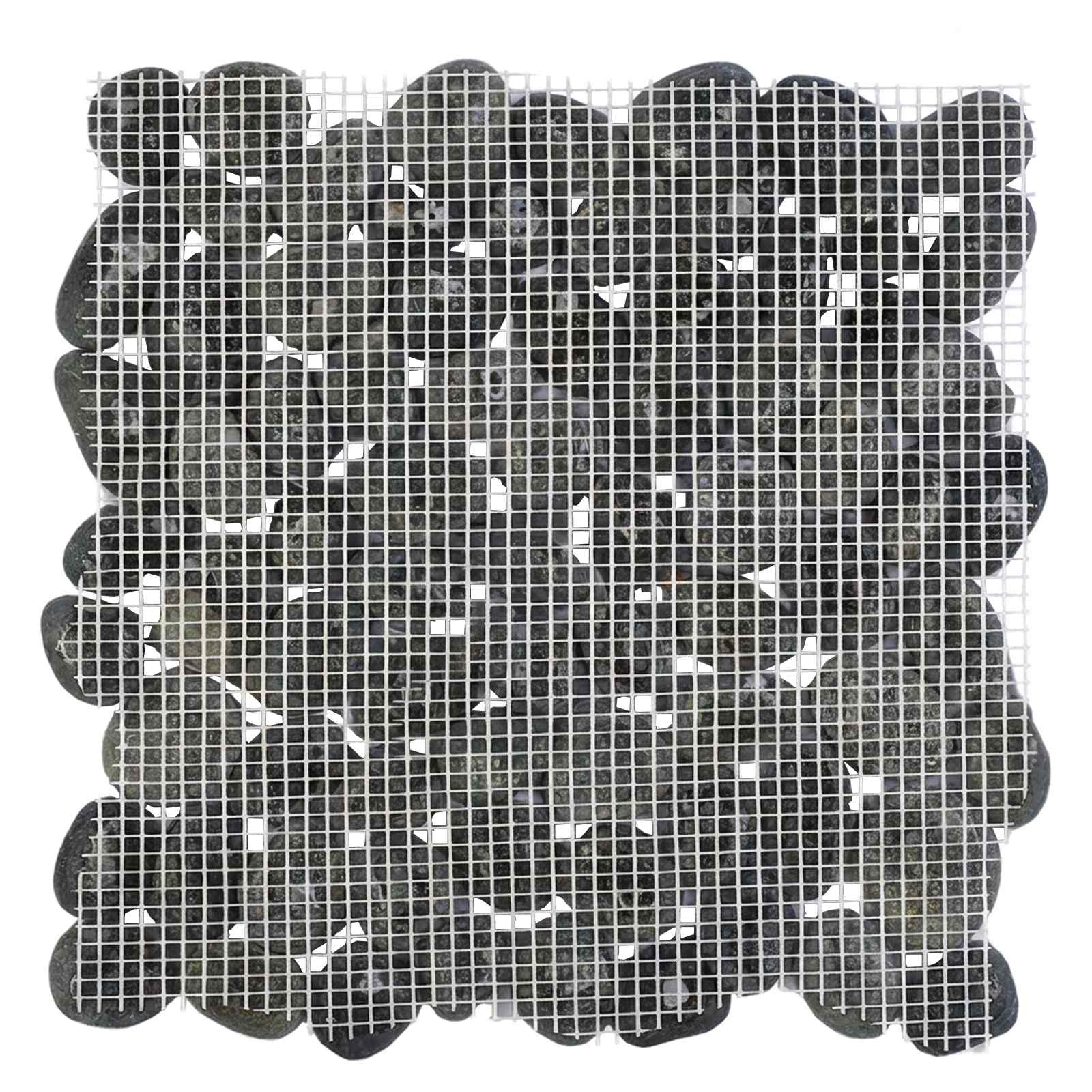 Kiezeltegels Grijs 30 x 30 cm Rivierenkiezel