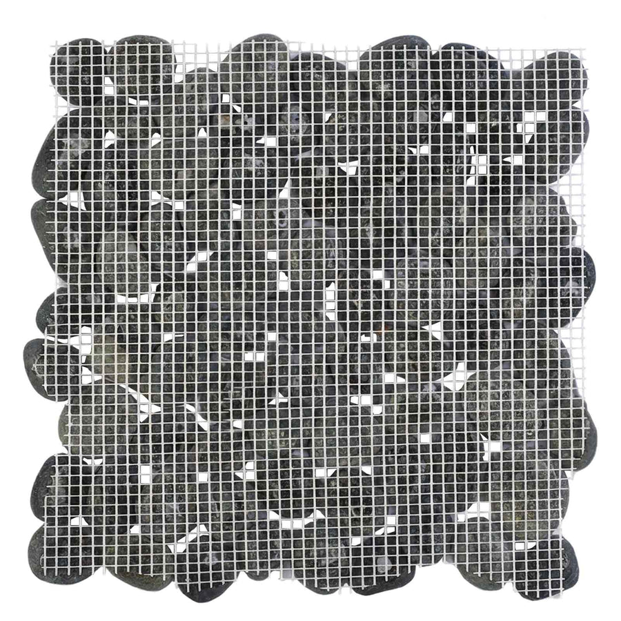 Kiezeltegels Grijs 30 x 30 cm Rivierenkiezel