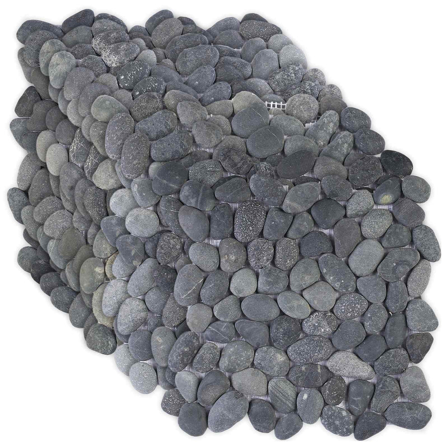 Kiezeltegels Grijs 30 x 30 cm Rivierenkiezel