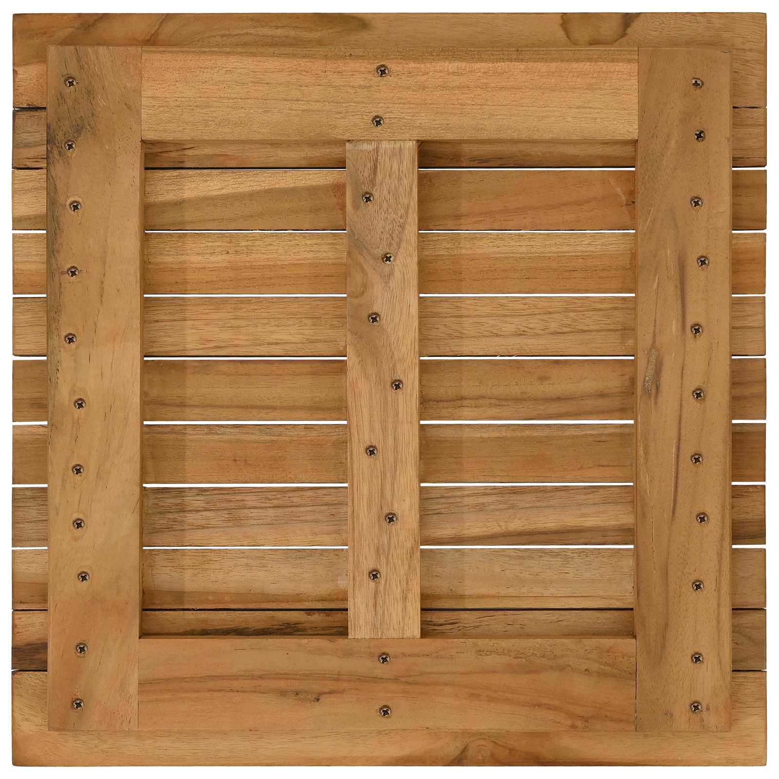 Tafelblad 40 x 40 x 3,5 cm Vierkant Massief Teakhout Naturel