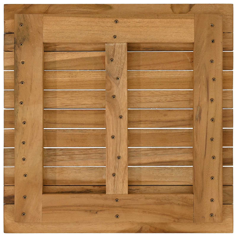 Tafelblad 40 x 40 x 3,5 cm Vierkant Massief Teakhout Naturel