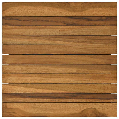 Tafelblad 40 x 40 x 3,5 cm Vierkant Massief Teakhout Naturel
