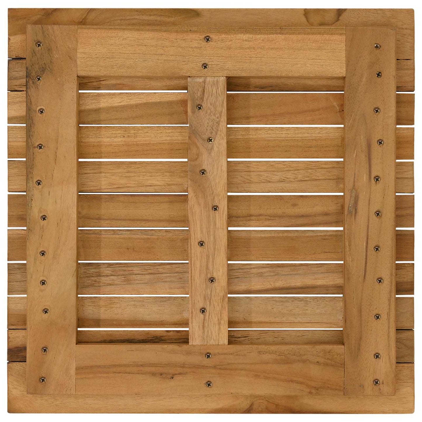 Tafelblad 50 x 50 x 3,5 cm Vierkant Massief Teakhout Naturel