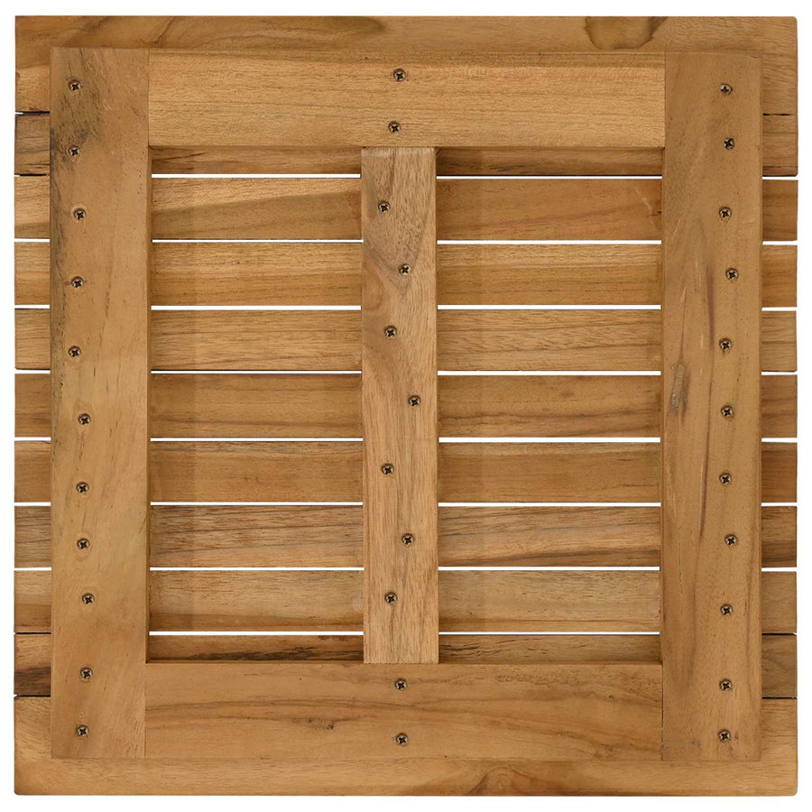Tafelblad 50 x 50 x 3,5 cm Vierkant Massief Teakhout Naturel