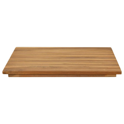 Tafelblad 50 x 50 x 3,5 cm Vierkant Massief Teakhout Naturel