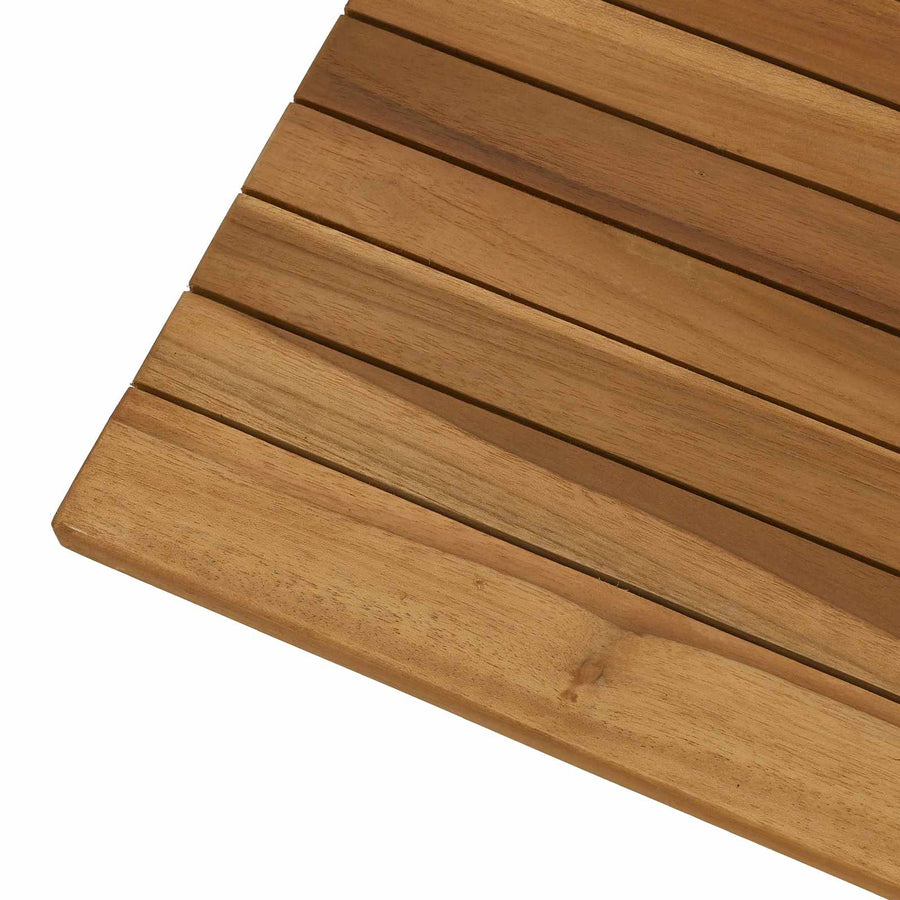 Tafelblad 60 x 60 x 3,5 cm Vierkant Massief Teakhout Naturel
