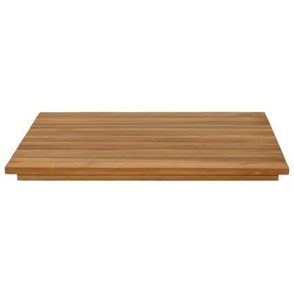 Tafelblad 60 x 60 x 3,5 cm Vierkant Massief Teakhout Naturel