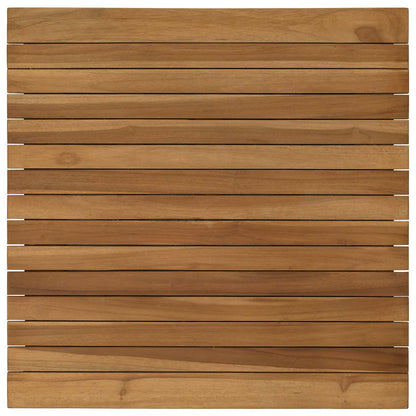 Tafelblad 60 x 60 x 3,5 cm Vierkant Massief Teakhout Naturel