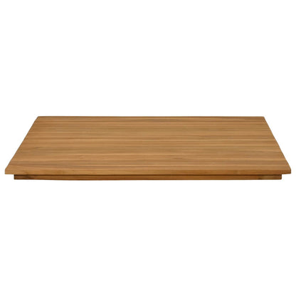 Tafelblad 70 x 70 x 3,5 cm Vierkant Massief Teakhout Naturel