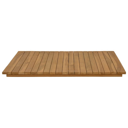Tafelblad 70 x 70 x 3,5 cm Vierkant Massief Teakhout Naturel