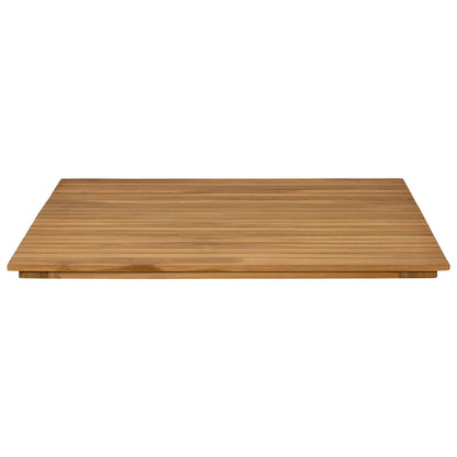 Tafelblad 80 x 80 x 3,5 cm Vierkant Massief Teakhout Naturel