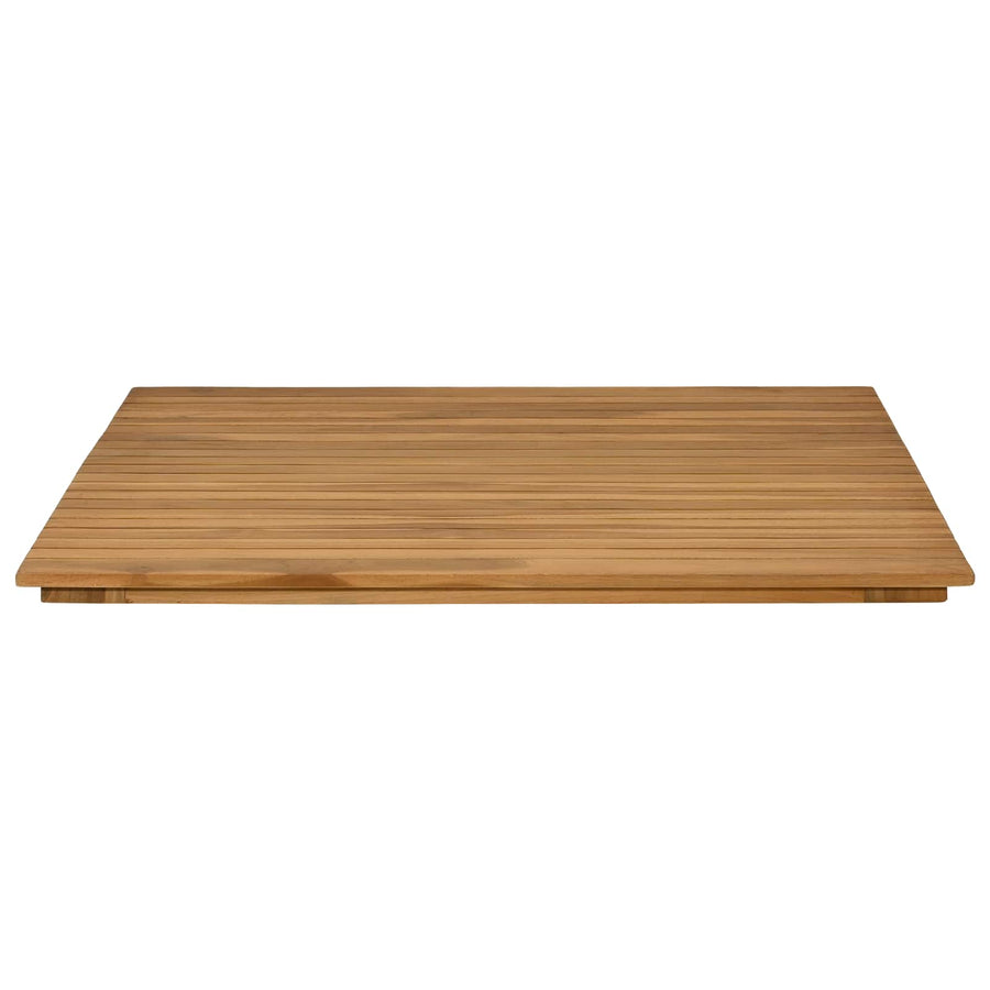 Tafelblad 80 x 80 x 3,5 cm Vierkant Massief Teakhout Naturel