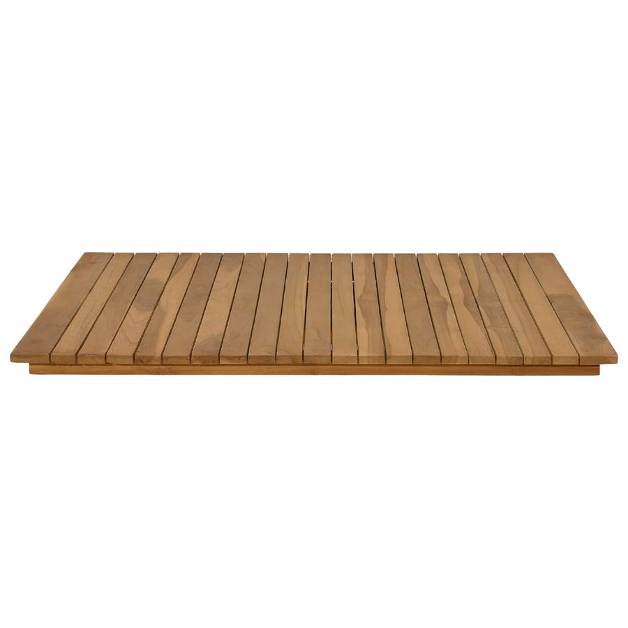 Tafelblad 80 x 80 x 3,5 cm Vierkant Massief Teakhout Naturel