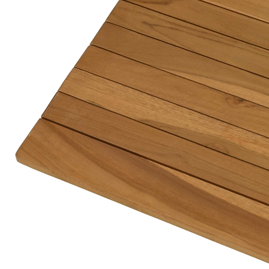 Tafelblad 90 x 90 x 3,5 cm Vierkant Massief Teakhout Naturel