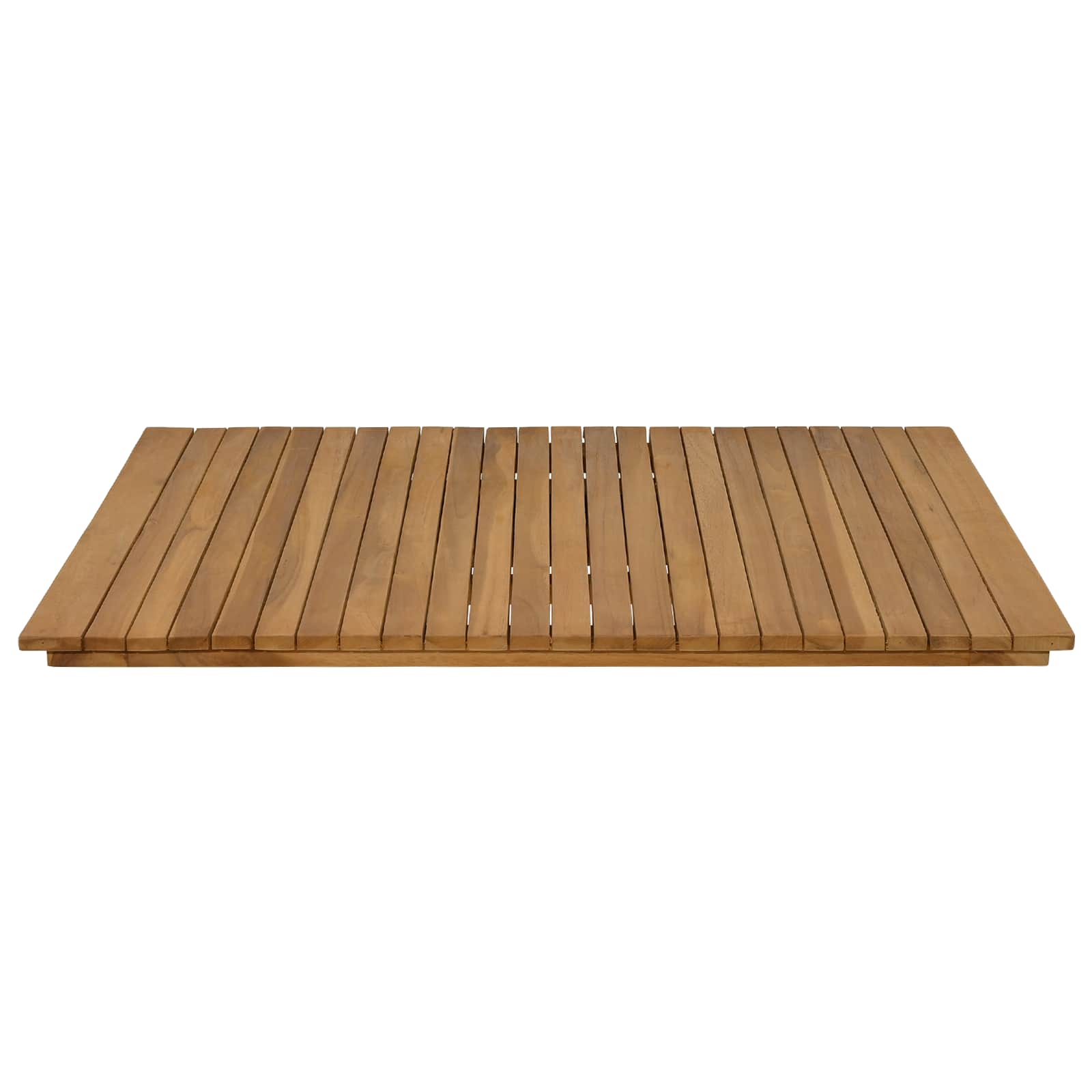 Tafelblad 90 x 90 x 3,5 cm Vierkant Massief Teakhout Naturel