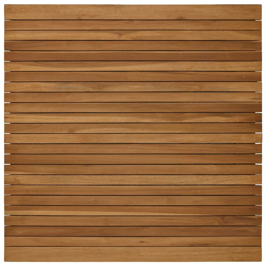 Tafelblad 90 x 90 x 3,5 cm Vierkant Massief Teakhout Naturel