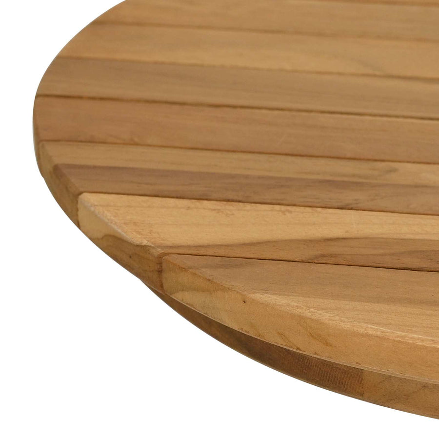 Tafelblad Ø 40 x 3,5 Rond Massief Teakhout Naturel