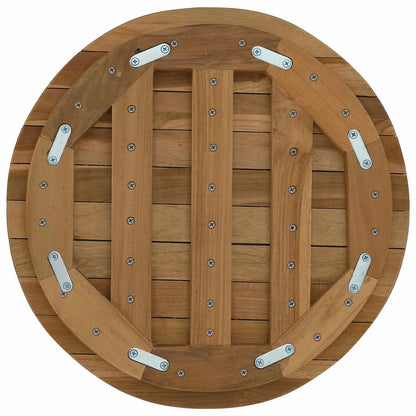 Tafelblad Ø 40 x 3,5 Rond Massief Teakhout Naturel