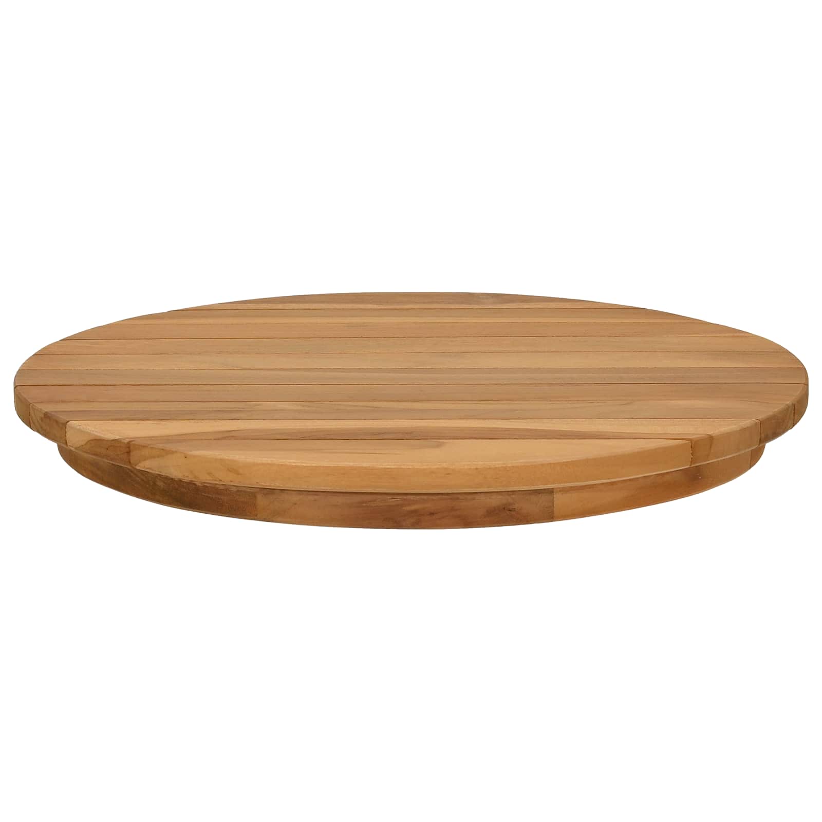 Tafelblad Ø 40 x 3,5 Rond Massief Teakhout Naturel