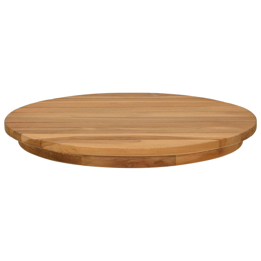 Tafelblad Ø 40 x 3,5 Rond Massief Teakhout Naturel