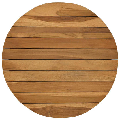 Tafelblad Ø 40 x 3,5 Rond Massief Teakhout Naturel