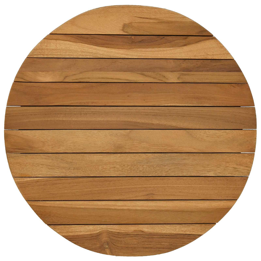 Tafelblad Ø 40 x 3,5 Rond Massief Teakhout Naturel