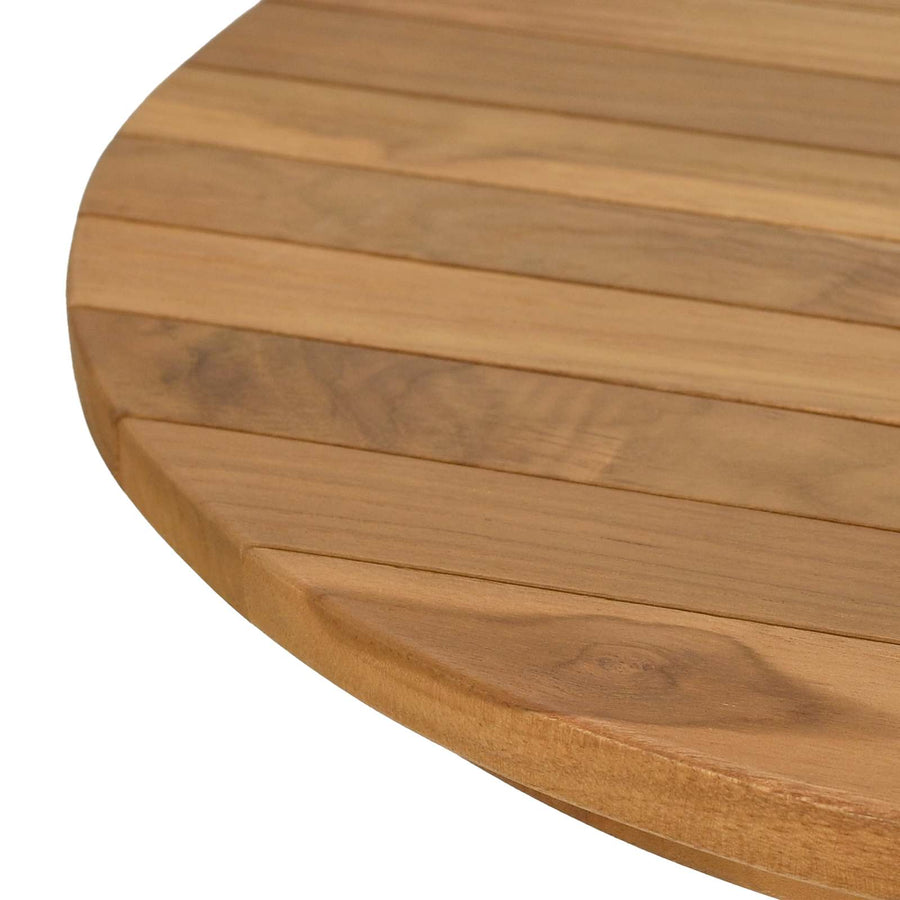 Tafelblad Ø 50 x 3,5 Rond Massief Teakhout Naturel