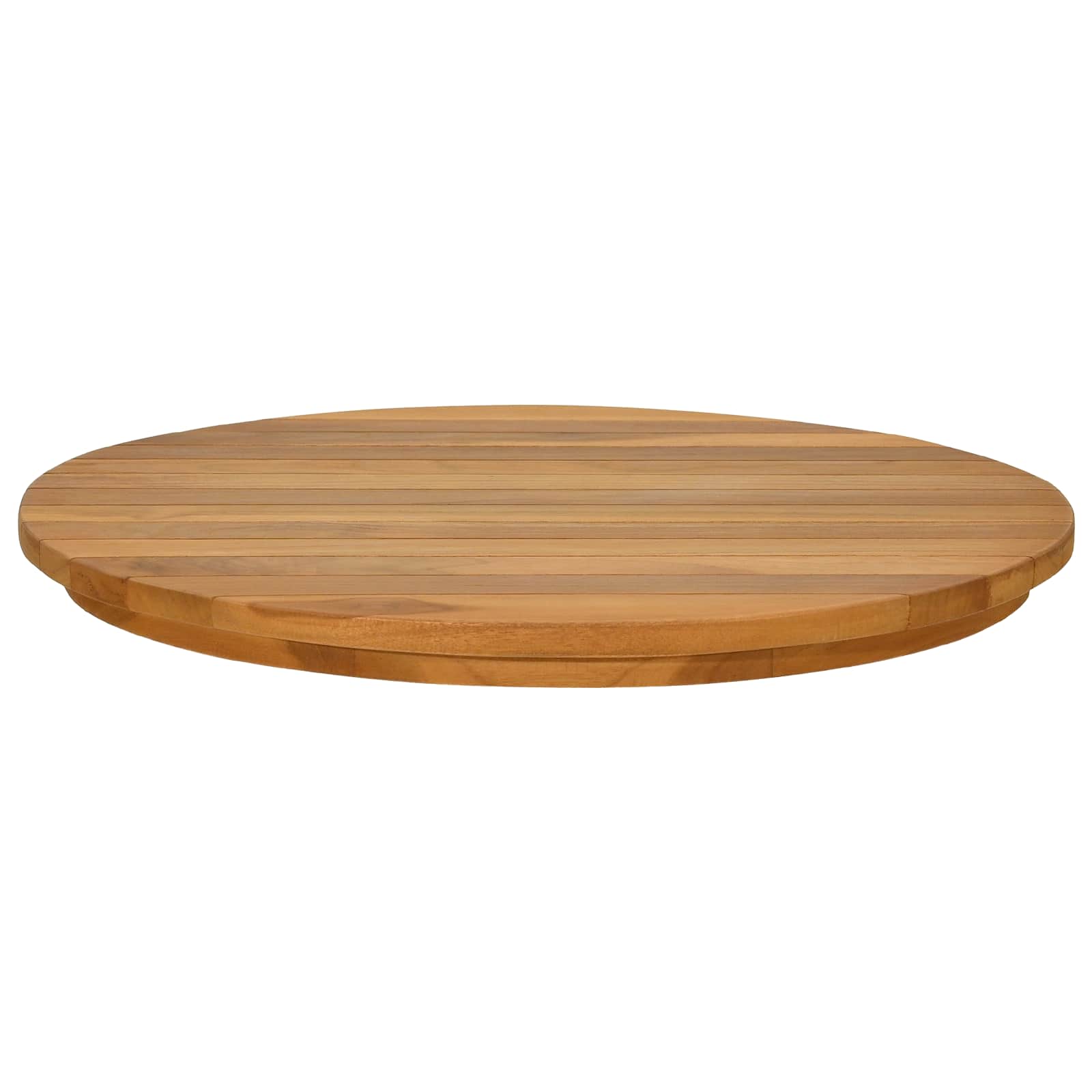 Tafelblad Ø 50 x 3,5 Rond Massief Teakhout Naturel