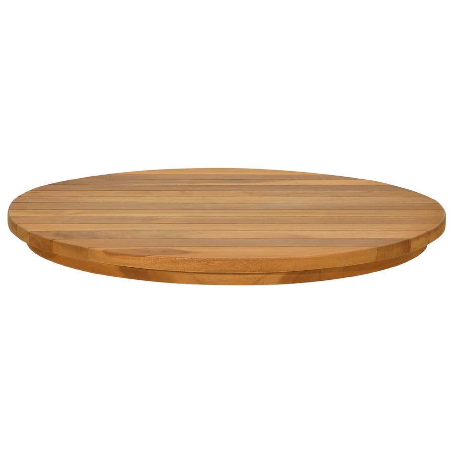 Tafelblad Ø 50 x 3,5 Rond Massief Teakhout Naturel