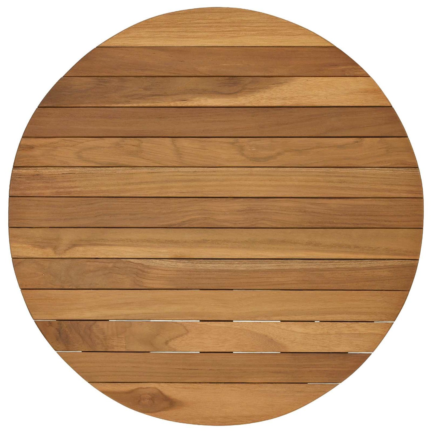 Tafelblad Ø 50 x 3,5 Rond Massief Teakhout Naturel