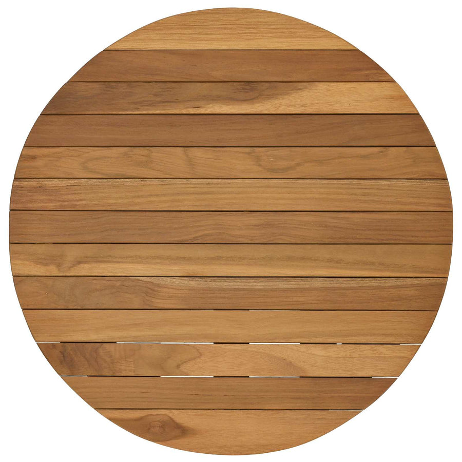 Tafelblad Ø 50 x 3,5 Rond Massief Teakhout Naturel