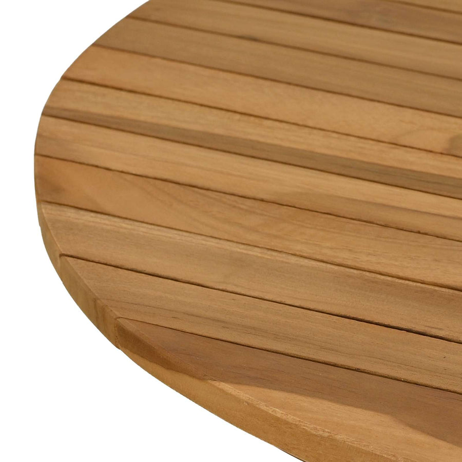 Tafelblad Ø 60 x 3,5 Rond Massief Teakhout Naturel