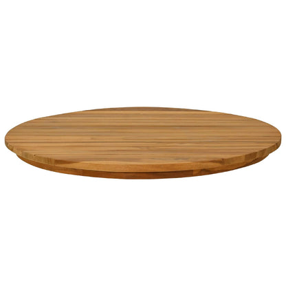 Tafelblad Ø 60 x 3,5 Rond Massief Teakhout Naturel
