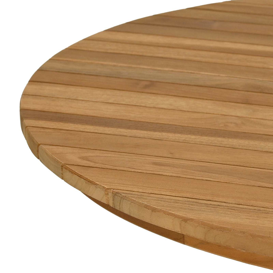 Tafelblad Ø 70 x 3,5 Rond Massief Teakhout Naturel