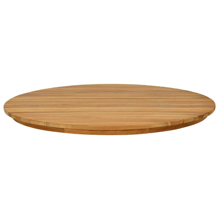 Tafelblad Ø 70 x 3,5 Rond Massief Teakhout Naturel