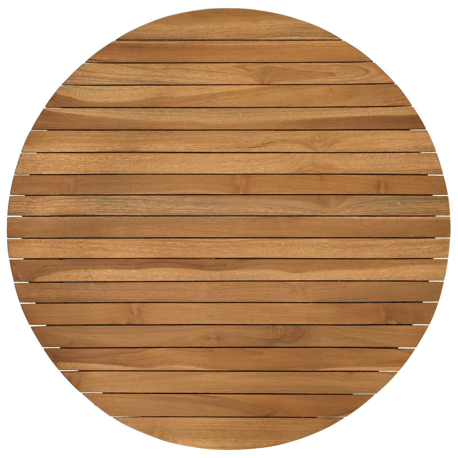 Tafelblad Ø 70 x 3,5 Rond Massief Teakhout Naturel
