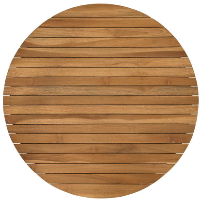 Tafelblad Ø 70 x 3,5 Rond Massief Teakhout Naturel
