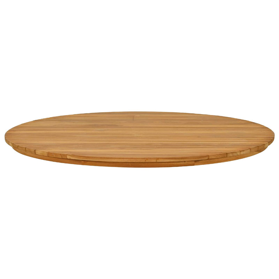 Tafelblad Ø 90 x 3,5 Rond Massief Teakhout Naturel