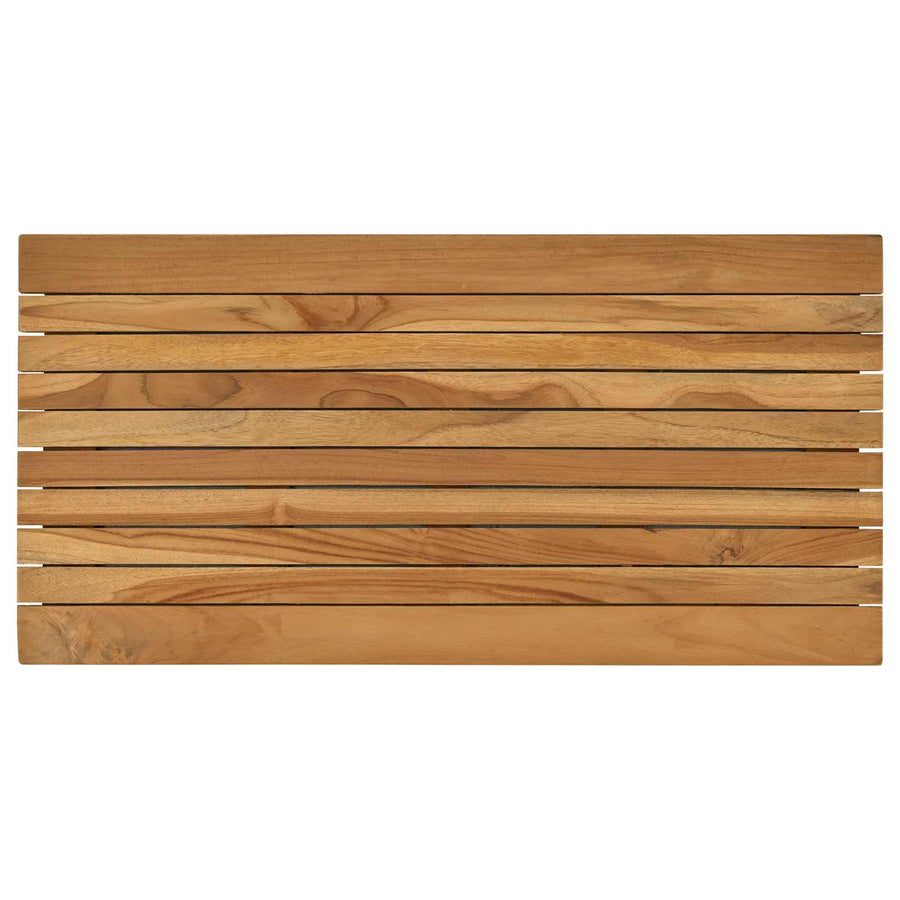 Tafelblad 80 x 40 x 3,5 cm Rechthoekig Massief Teakhout Naturel