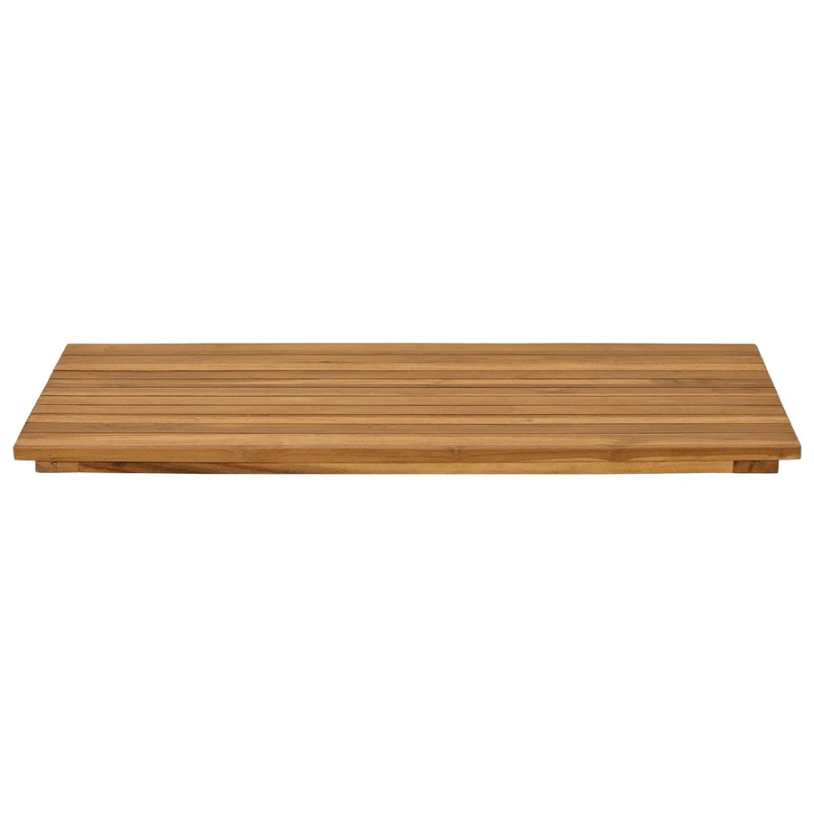 Tafelblad 90 x 45 x 3,5 cm Rechthoekig Massief Teakhout Naturel