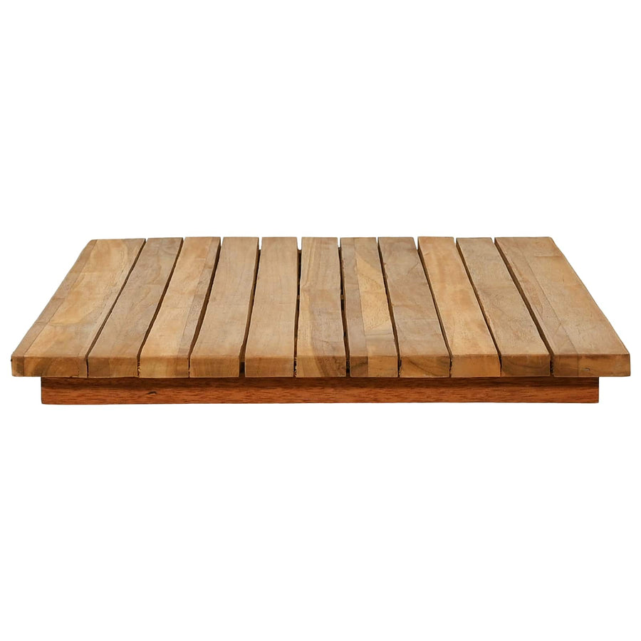 Tafelblad 90 x 45 x 3,5 cm Rechthoekig Massief Teakhout Naturel