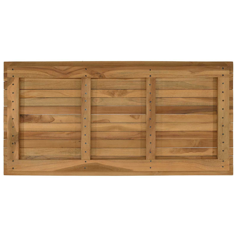 Tafelblad 100 x 50 x 3,5 cm Rechthoekig Massief Teakhout