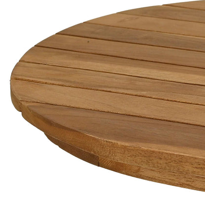 Tafelblad 80 x 40 x 3,5 cm Ovaal Massief Teakhout Naturel
