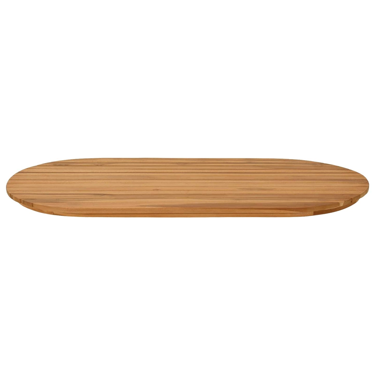 Tafelblad 100 x 50 x 3,5 cm Ovaal Massief Teakhout Naturel