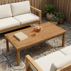 Tafelblad massief teakhout 110x55x2.5 cm naturel