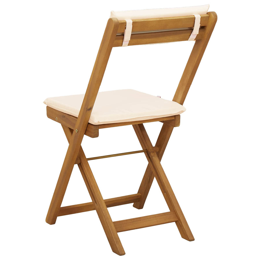 Bistrostoelen voor buiten 6 pcs Crèmewit 40 x 53 x 80 cm