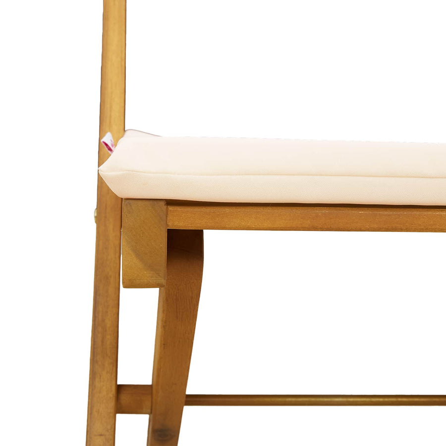 Bistrostoelen voor buiten 8 pcs Crèmewit 40 x 53 x 80 cm