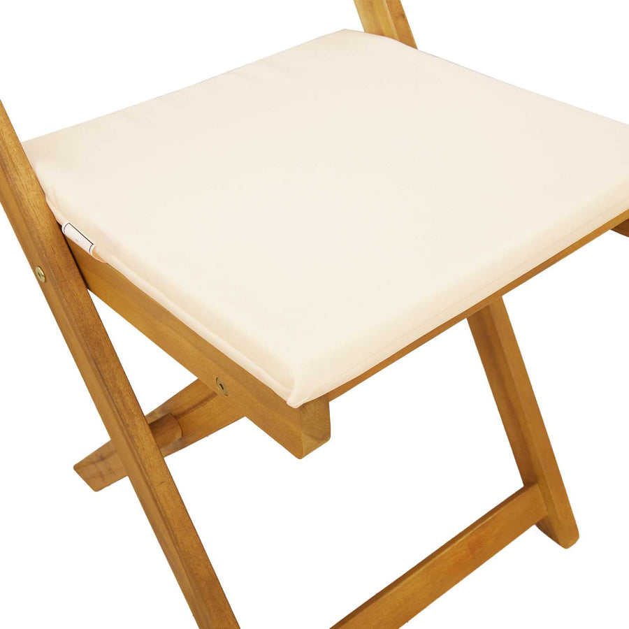 Bistrostoelen voor buiten 8 pcs Crèmewit 40 x 53 x 80 cm